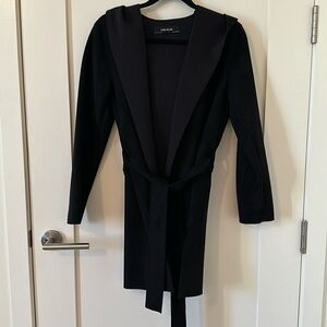 Zara basic black suede jacket